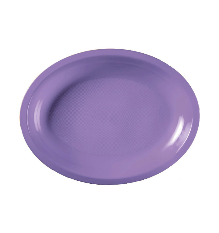 Vassoio Plastica Ovale Lilla Round PP 255x190mm (50 Pezzi) Vassoio Plastica Ovale Lilla Round PP 255x190mm (50 Pezzi)