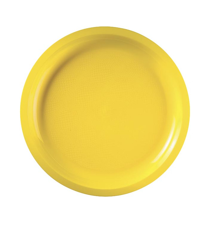 Piatto di Plastica Giallo Round PP Ø290mm (25 Pezzi) Piatto di Plastica Giallo Round PP Ø290mm (25 Pezzi)