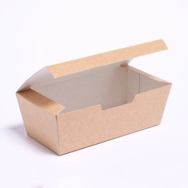 Scatola Cibo Kraft 16,5x7,5x6cm (25 Pezzi)