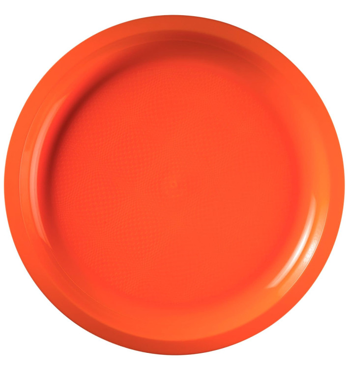 Piatto di Plastica Arancione Round PP Ø290mm (300 Pezzi) Piatto di Plastica Arancione Round PP Ø290mm (300 Pezzi)