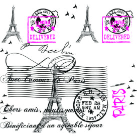 Tovaglia di Carta Taglio 1x1m "Paris" 37g (400 Pezzi)