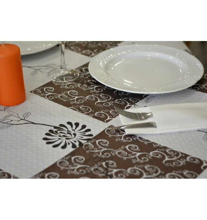 Tovaglia di Carta Taglio 1x1m "Magnolia Nema" 37g (400 Pezzi) Tovaglia di Carta Taglio 1x1m "Magnolia Nema" 37g (400 Pezzi)