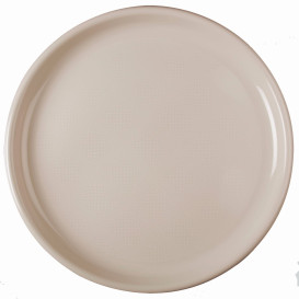 Piatto di Plastica per Pizza Beige Round PP Ø350mm (144 Pezzi)