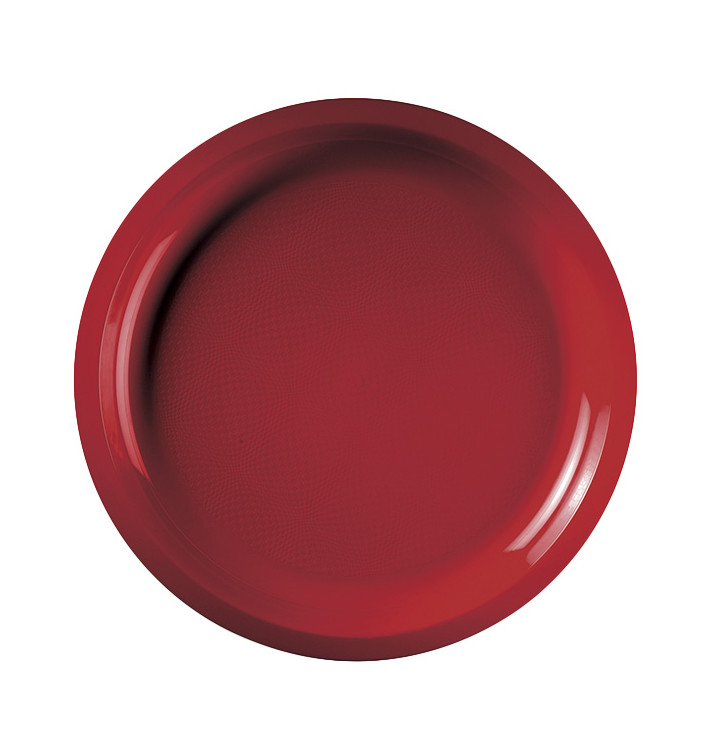 Piatto di Plastica Rosso Round PP Ø290mm (300 Pezzi) Piatto di Plastica Rosso Round PP Ø290mm (300 Pezzi)