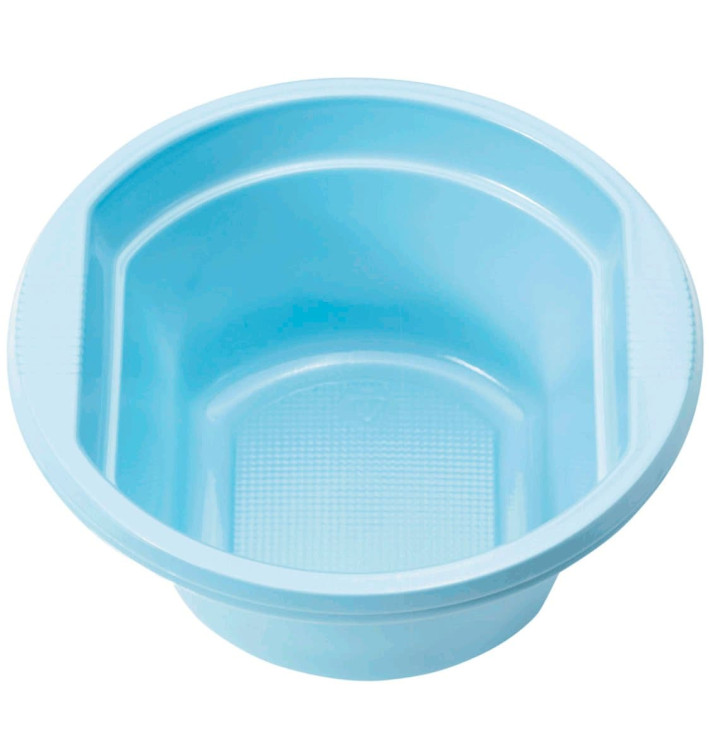Ciotola di Plastica PS Azzurro 250ml Ø12cm (660 Pezzi) Ciotola di Plastica PS Azzurro 250ml Ø12cm (660 Pezzi)
