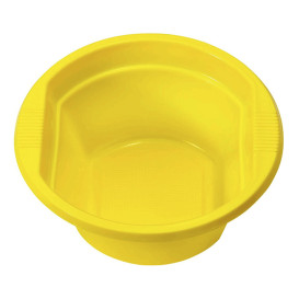 Ciotola di Plastica PS Giallo 250ml Ø12cm (660 Pezzi)