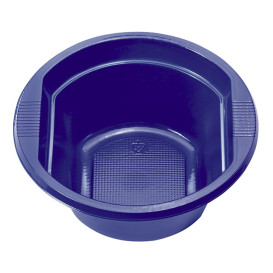 Ciotola di Plastica PS Blu Scuro 250 ml Ø12cm (30 Pezzi)