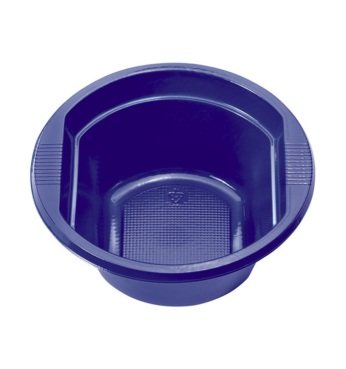 Ciotola di Plastica PS Blu Scuro 250 ml Ø12cm (660 Pezzi)