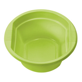 Ciotola di Plastica Verde Acido 250ml  (30 Pezzi)