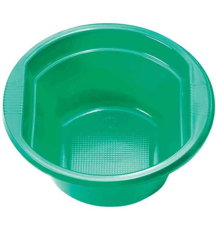 Ciotola di Plastica PS Verde 250ml Ø12cm (660 Pezzi)