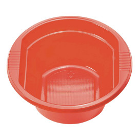 Ciotola di Plastica PS Rosso 250 ml Ø12cm (30 Pezzi)