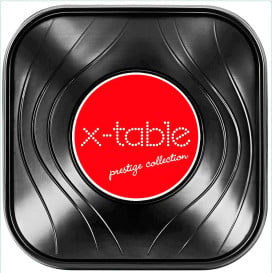 Ciotola Plastica PP "X-Table" Nero 18x18cm (8 Pezzi)