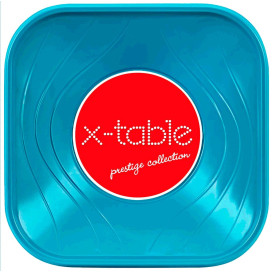 Ciotola Plastica PP "X-Table"  Turchese 18x18cm (120 Pezzi)