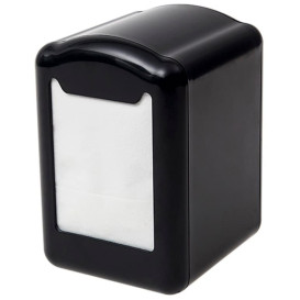 Dispenser Tovaglioli Miniservis Plastica Nero 17x17cm (1 Pezzi) 