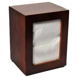 Dispenser Tovaglioli di Legno Miniservis 17x17cm (1 Pezzi)