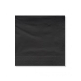 Tovagliolo di Carta 2V 25x25cm Nero (3400 Pezzi)