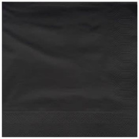 Tovagliolo di Carta 2V 25x25cm Nero (3400 Pezzi)