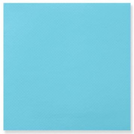 Tovagliolo di Carta Punta Punta 25x25cm Turchese (50 Pezzi)