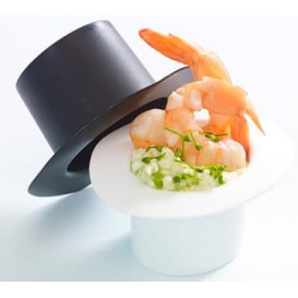 Cappello Degustazione "Hot Form" Nero PP 60ml (144 Pezzi)