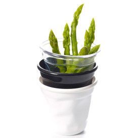 Mini Bicchiere Plastica Degustazione "Cabosse" Bianco 60ml (12 Pezzi)
