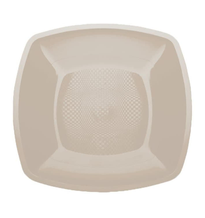 Piatto Plastica Piano Beige Square PP 180mm (300 Pezzi) Piatto Plastica Piano Beige Square PP 180mm (300 Pezzi)