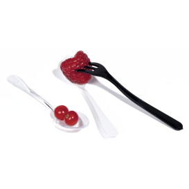 Mini-Forcheta Degustazione Nero 10cm (100 Pezzi)