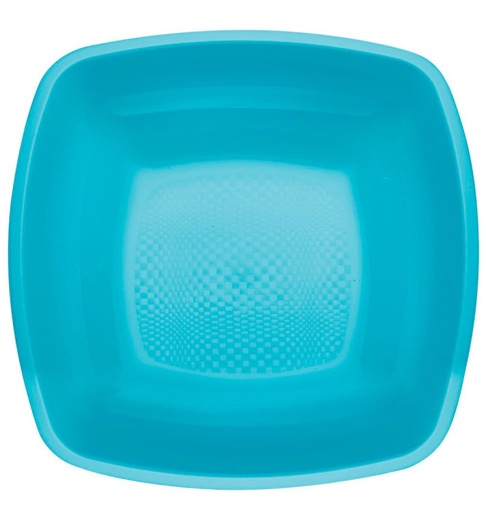 Piatto Plastica Fondo Turchese Square PP 180mm (25 Pezzi) Piatto Plastica Fondo Turchese Square PP 180mm (25 Pezzi)