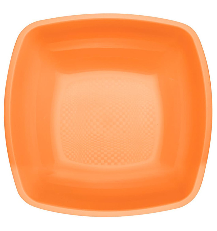 Piatto Plastica Fondo Arancione Square PP 180mm (25 Pezzi) Piatto Plastica Fondo Arancione Square PP 180mm (25 Pezzi)