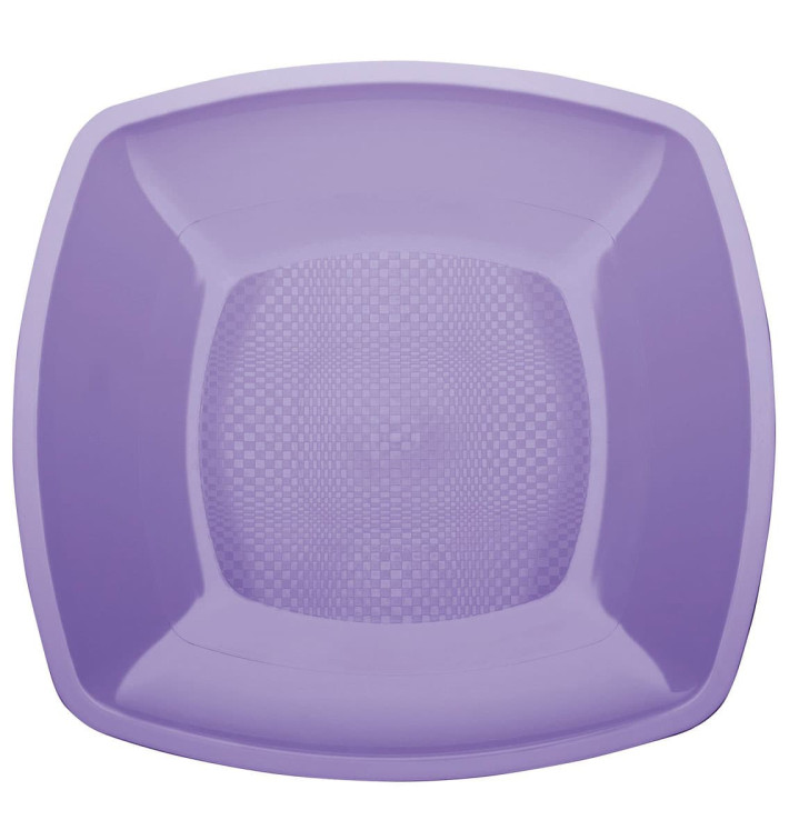 Piatto Plastica Piano Lilla Square PP 180mm (25 Pezzi) Piatto Plastica Piano Lilla Square PP 180mm (25 Pezzi)