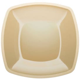 Piatto Plastica Piano Crema Square PS 300mm (12 Pezzi)