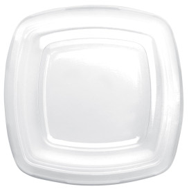 Coperchio Plastica Transp. per Piatto Square PET 180mm (25 Uds)