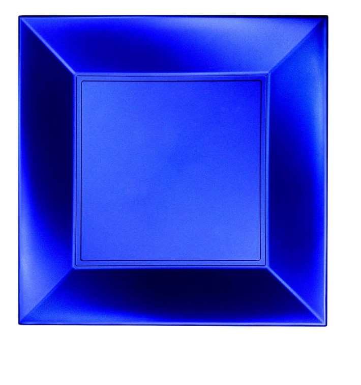 Piatto Plastica Piano Blu Nice Pearl PP 290mm (144 Pezzi) Piatto Plastica Piano Blu Nice Pearl PP 290mm (144 Pezzi)