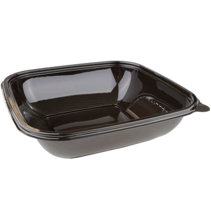 Ciotola di Plastica Nero PET 750ml 190x190x40mm (50 Pezzi) Ciotola di Plastica Nero PET 750ml 190x190x40mm (50 Pezzi)