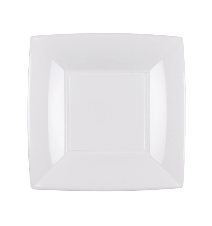 Piatto Plastica Piano Bianco Nice PP 180mm (25 Pezzi) Piatto Plastica Piano Bianco Nice PP 180mm (25 Pezzi)