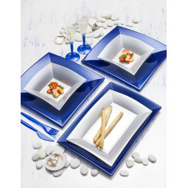 Piatto Plastica Fondo Grigio Nice PP 180mm (25 Pezzi)