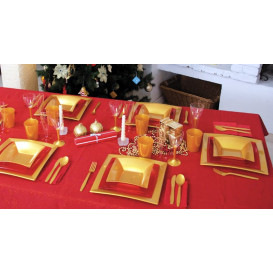 Piatto Plastica Piano Oro Nice PP 290mm (144 Pezzi)