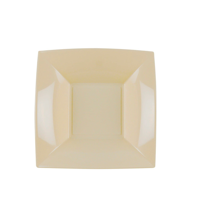 Piatto Plastica Fondo Crema Nice PP 180mm (300 Pezzi) Piatto Plastica Fondo Crema Nice PP 180mm (300 Pezzi)