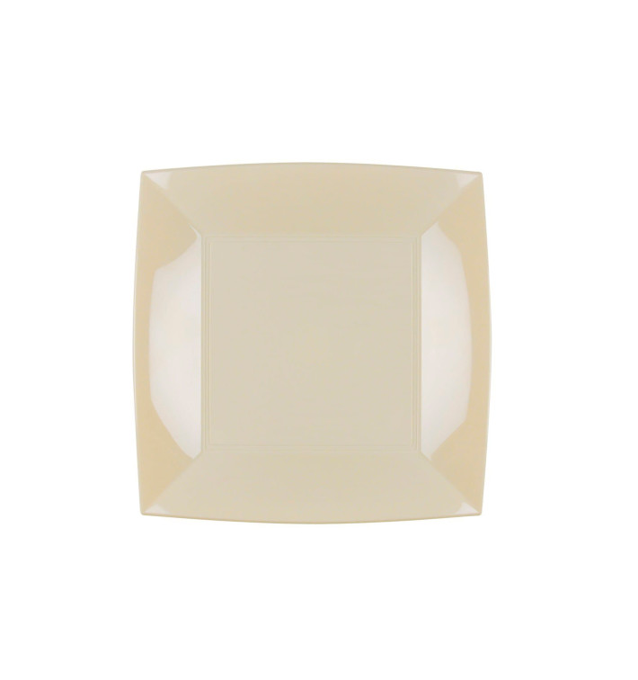 Piatto Plastica Piano Crema Nice PP 180mm (300 Pezzi) Piatto Plastica Piano Crema Nice PP 180mm (300 Pezzi)