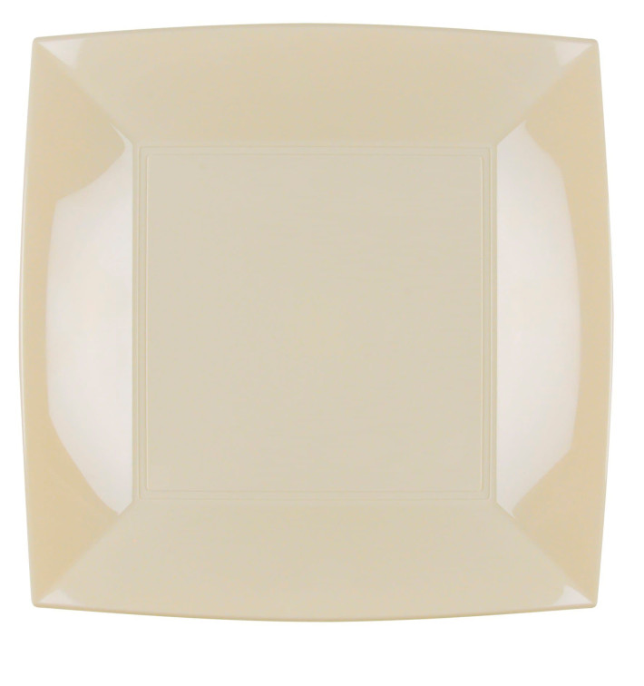 Piatto Plastica Piano Crema Nice PP 290mm (144 Pezzi) Piatto Plastica Piano Crema Nice PP 290mm (144 Pezzi)