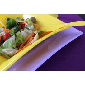Piatto Plastica Piano Lilla Nice Nice PP 230mm (25 Pezzi)