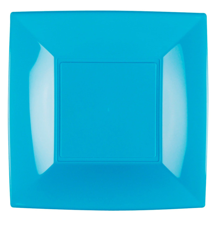 Piatto Plastica Piano Turchese Nice PP 290mm (12 Pezzi) Piatto Plastica Piano Turchese Nice PP 290mm (12 Pezzi)