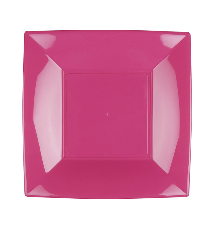 Piatto Plastica Piano Fucsia Nice PP 230mm (25 Pezzi) Piatto Plastica Piano Fucsia Nice PP 230mm (25 Pezzi)