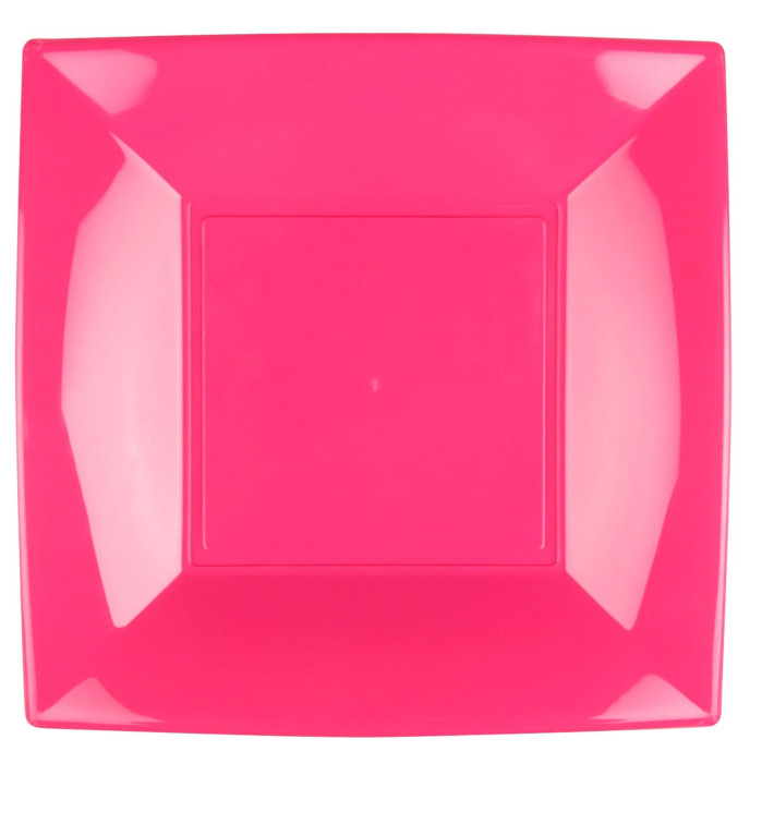 Piatto Plastica Piano Fucsia Nice PP 290mm (12 Pezzi) Piatto Plastica Piano Fucsia Nice PP 290mm (12 Pezzi)