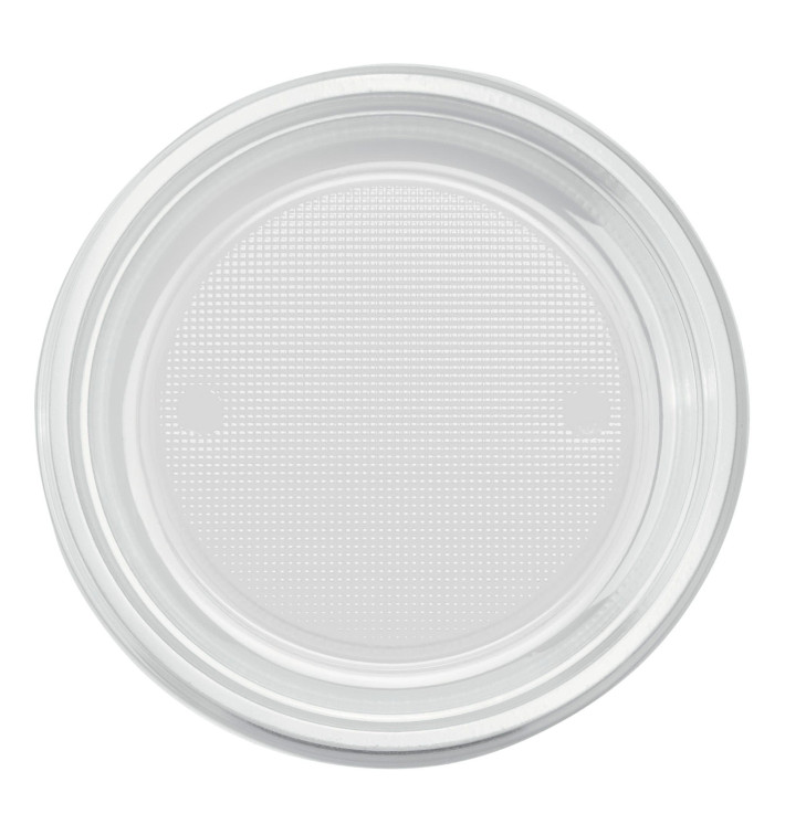 Piatto di Plastica PS Piano Transparente Ø220mm (780 Pezzi) Piatto di Plastica PS Piano Transparente Ø220mm (780 Pezzi)