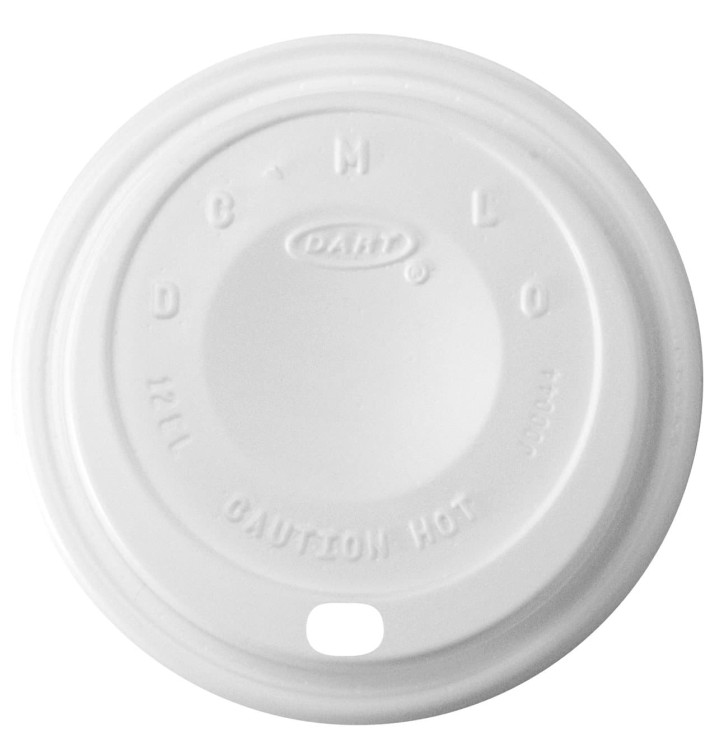 Coperchio di plastica PS "Cappuccino" Bianco Ø8,9cm (100 Pezzi) Coperchio di plastica PS "Cappuccino" Bianco Ø8,9cm (100 Pezzi)