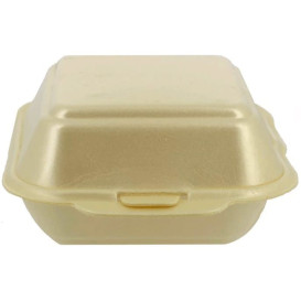 Contenitori Hamburger in Polistirolo Piccolo Champagne (500 Pezzi)