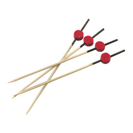 Spiedi di Bambu Rosso e Nero "Japan" 120mm (5000 Pezzi)