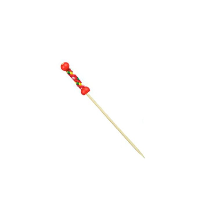 Spiedi di Bambu Rosso 120 mm (5000 Pezzi) Spiedi di Bambu Rosso 120 mm (5000 Pezzi)
