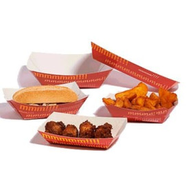 Vaschetta 250ml Carta 9,6x6,5x4,2cm (25 Pezzi)