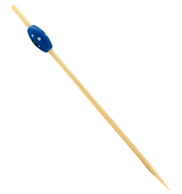 Spiedi di Bambu "Punteado" Blu 120mm (5000 Pezzi) Spiedi di Bambu "Punteado" Blu 120mm (5000 Pezzi)